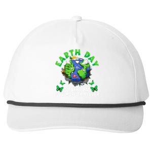 Earth Day Is Every Day Planet Butterfly Environment Snapback Five-Panel Rope Hat