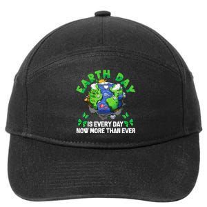 Earth Day Is Every Day Planet Butterfly Environment 7-Panel Snapback Hat