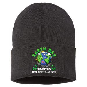 Earth Day Is Every Day Planet Butterfly Environment Sustainable Knit Beanie