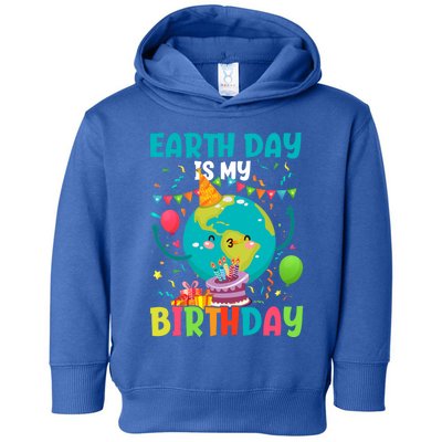 Earth Day Is My Birthday Funny Gift Pro Environt Party Gift Toddler Hoodie