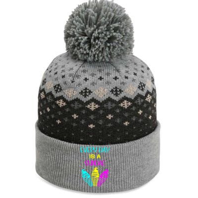 Every Day Is A Sundae Colorful Ice Cream Delight Cute Gift The Baniff Cuffed Pom Beanie