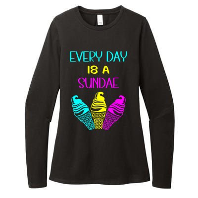 Every Day Is A Sundae Colorful Ice Cream Delight Cute Gift Womens CVC Long Sleeve Shirt