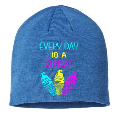 Every Day Is A Sundae Colorful Ice Cream Delight Cute Gift Sustainable Beanie