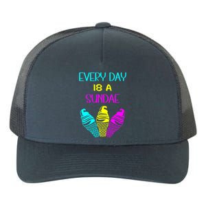 Every Day Is A Sundae Colorful Ice Cream Delight Cute Gift Yupoong Adult 5-Panel Trucker Hat