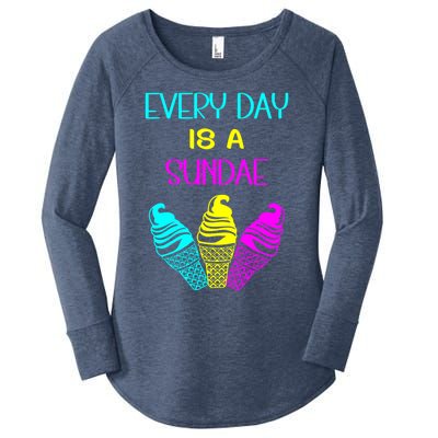 Every Day Is A Sundae Colorful Ice Cream Delight Cute Gift Women's Perfect Tri Tunic Long Sleeve Shirt