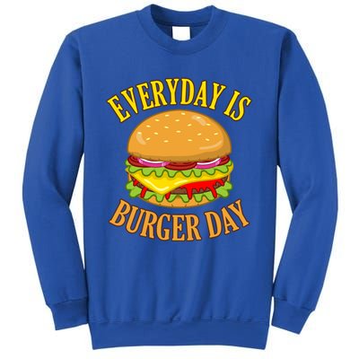 Every Day Is Burger Day Cheeseburger Hamburger Lover Graphic Funny Gift Sweatshirt