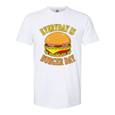 Every Day Is Burger Day Cheeseburger Hamburger Lover Graphic Funny Gift Softstyle CVC T-Shirt