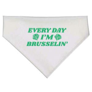 Every Day I'm Brusselin Funny Vegan Vegetarian Plantmeaningful Giftbased Meaning USA-Made Doggie Bandana