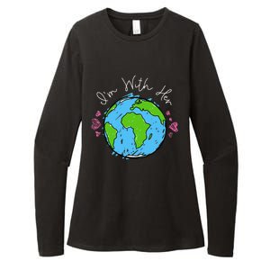 Earth Day I'm With Her Love The Earth For Women Or Womens CVC Long Sleeve Shirt