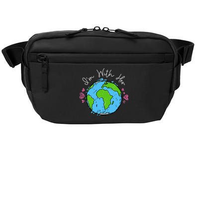 Earth Day I'm With Her Love The Earth For Women Or Crossbody Pack