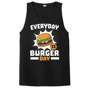 Every Day Is Burger Day Hamburger Eater Food Lover Foodie Great Gift PosiCharge Competitor Tank