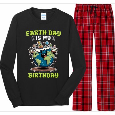 Earth Day Is My Birthday Environtal Care Save The Earth Cute Gift Long Sleeve Pajama Set