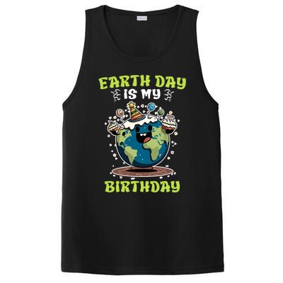 Earth Day Is My Birthday Environtal Care Save The Earth Cute Gift PosiCharge Competitor Tank