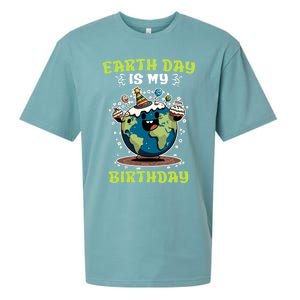 Earth Day Is My Birthday Environtal Care Save The Earth Cute Gift Sueded Cloud Jersey T-Shirt