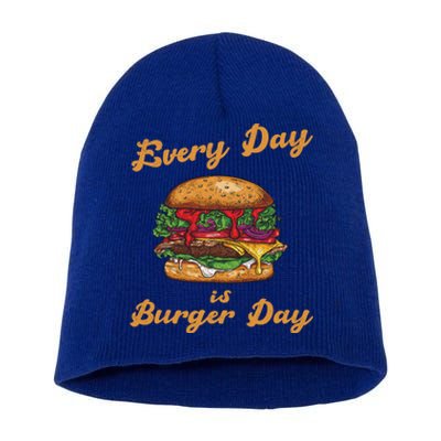 Every Day Is Burger Day Hamburger Fast Food Lover Meaningful Gift Short Acrylic Beanie