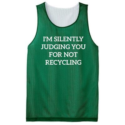 Earth Day IM Silently Judging You For Not Recycling Mesh Reversible Basketball Jersey Tank