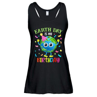 Earth Day Is My Birthday Pro Environment Birthday Party Ladies Essential Flowy Tank