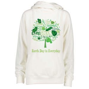 Earth Day Is Everyday Global Warming And Climate Graphic Gift Womens Funnel Neck Pullover Hood