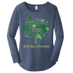 Earth Day Is Everyday Global Warming And Climate Graphic Gift Women's Perfect Tri Tunic Long Sleeve Shirt