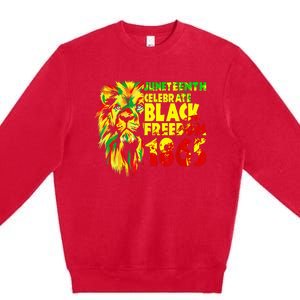 Emancipation Day Is Great With 1865 Juneteenth Celebrate Day Premium Crewneck Sweatshirt