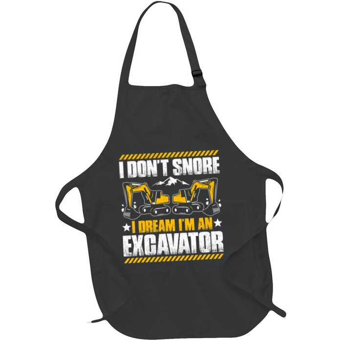 Excavator Driver I Dont Snore Heavy Equipment Operator Apron
