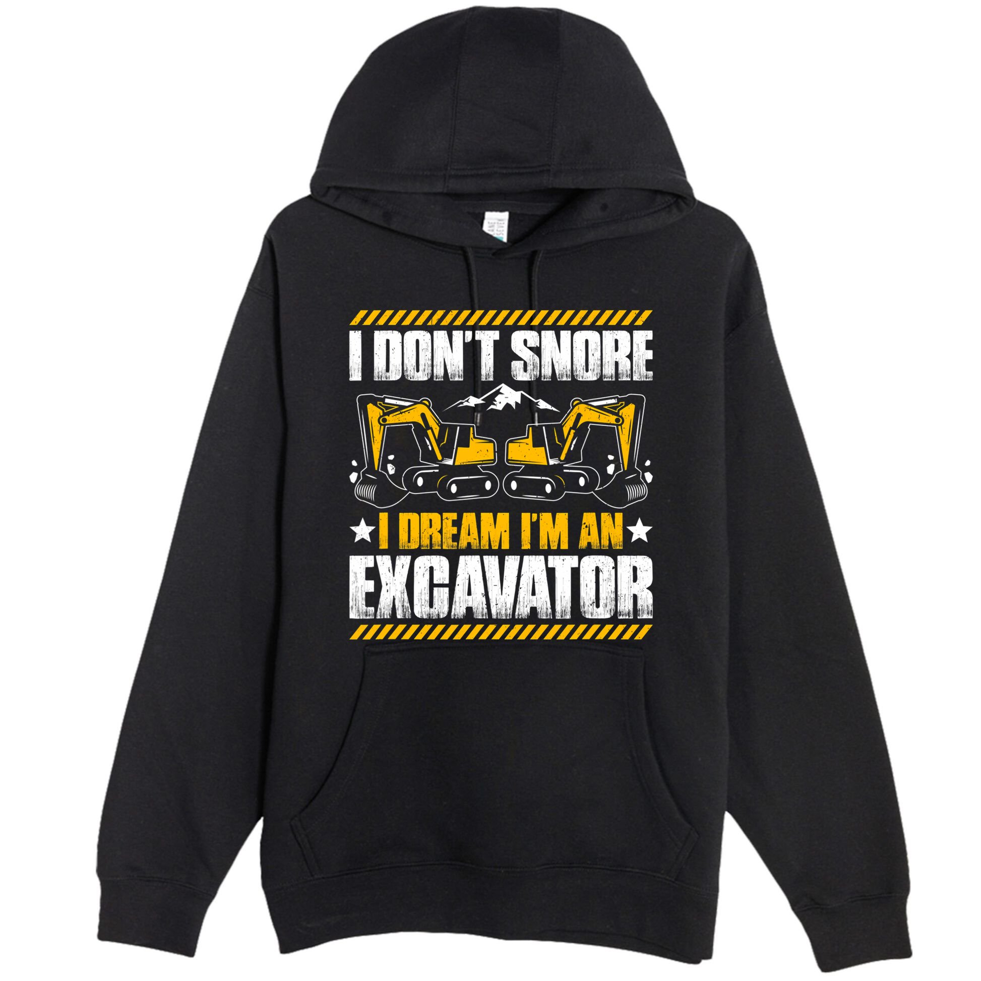 Excavator Driver I Dont Snore Heavy Equipment Operator Premium Pullover Hoodie