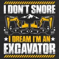 Excavator Driver I Dont Snore Heavy Equipment Operator Golf Towel
