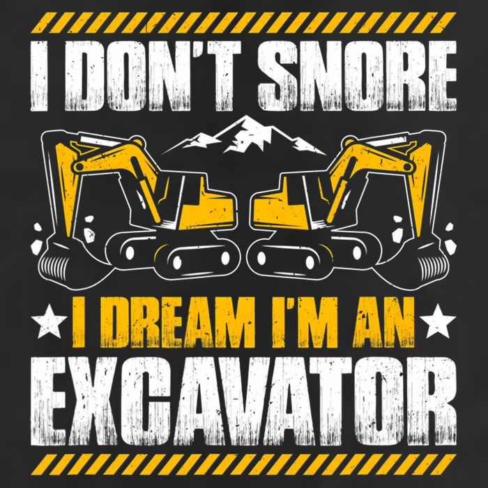 Excavator Driver I Dont Snore Heavy Equipment Operator Golf Towel
