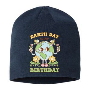 Earth Day Is My Birthday April 22nd Nature Conservation Sustainable Beanie