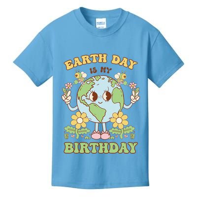 Earth Day Is My Birthday April 22nd Nature Conservation Kids T-Shirt