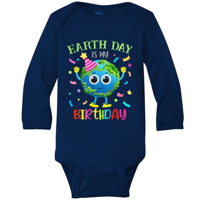 Earth Day Is My Birthday Pro Environment Birthday Party Baby Long Sleeve Bodysuit