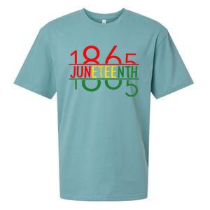 Emancipation Day Is Great With 1865 Juneteenth Flag Apparel Sueded Cloud Jersey T-Shirt