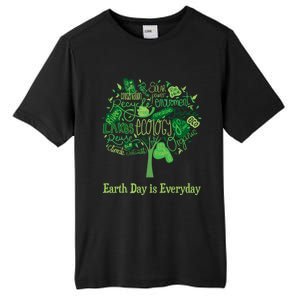 Earth Day Is Everyday Global Warming And Climate Graphic Funny Gift Tall Fusion ChromaSoft Performance T-Shirt