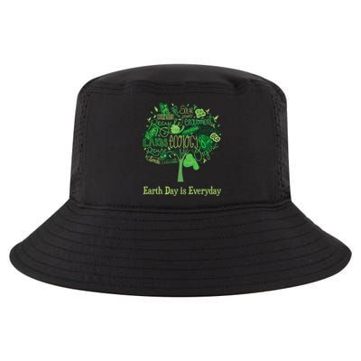 Earth Day Is Everyday Global Warming And Climate Graphic Gift Cool Comfort Performance Bucket Hat