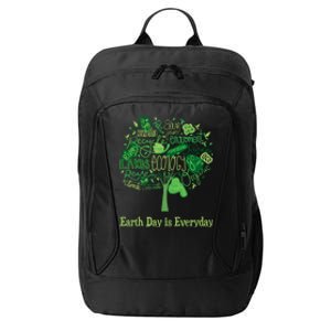 Earth Day Is Everyday Global Warming And Climate Graphic Gift City Backpack