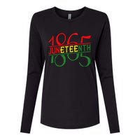 Emancipation Day is great with 1865 Juneteenth flag apparel Womens Cotton Relaxed Long Sleeve T-Shirt