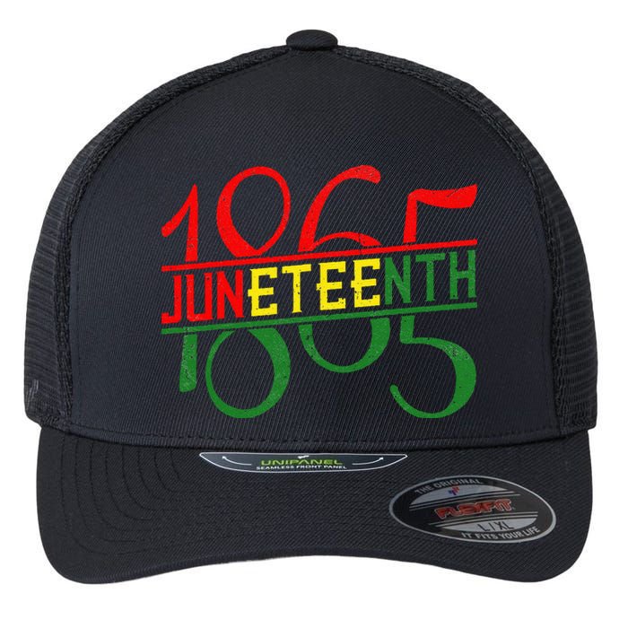 Emancipation Day is great with 1865 Juneteenth flag apparel Flexfit Unipanel Trucker Cap