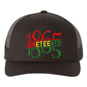 Emancipation Day is great with 1865 Juneteenth flag apparel Yupoong Adult 5-Panel Trucker Hat