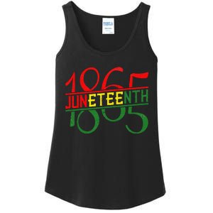 Emancipation Day is great with 1865 Juneteenth flag apparel Ladies Essential Tank