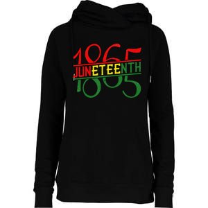 Emancipation Day is great with 1865 Juneteenth flag apparel Womens Funnel Neck Pullover Hood