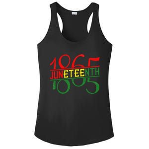 Emancipation Day is great with 1865 Juneteenth flag apparel Ladies PosiCharge Competitor Racerback Tank