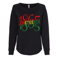 Emancipation Day is great with 1865 Juneteenth flag apparel Womens California Wash Sweatshirt