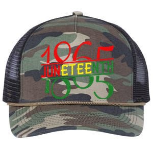 Emancipation Day is great with 1865 Juneteenth flag apparel Retro Rope Trucker Hat Cap