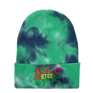 Emancipation Day is great with 1865 Juneteenth flag apparel Tie Dye 12in Knit Beanie