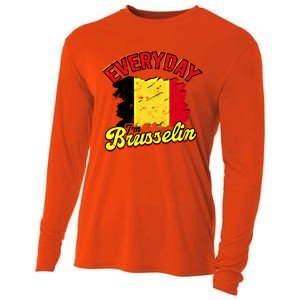 Every Day Im Brusselin Great Gift Brussels Belgium Europe Adventure Gift Cooling Performance Long Sleeve Crew