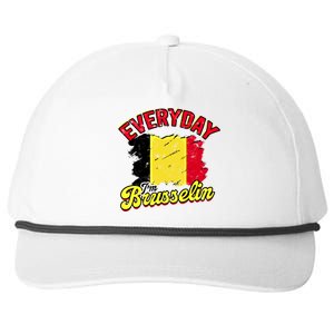 Every Day Im Brusselin Great Gift Brussels Belgium Europe Adventure Gift Snapback Five-Panel Rope Hat