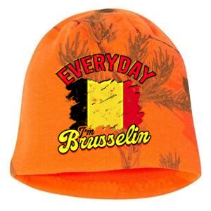 Every Day Im Brusselin Great Gift Brussels Belgium Europe Adventure Gift Kati - Camo Knit Beanie