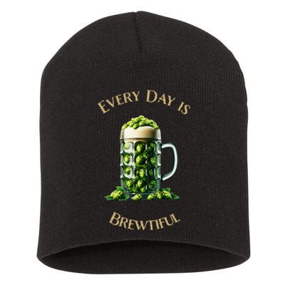 Every Day Is Brewtiful Short Acrylic Beanie