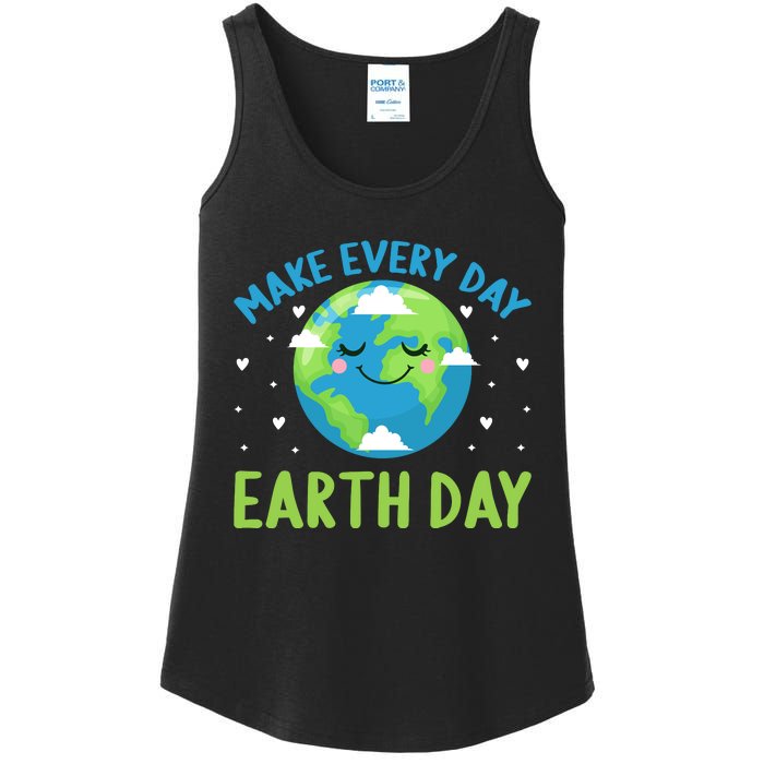 Every Day Is Earth Day Graphic Ladies Essential Tank