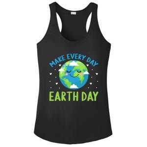 Every Day Is Earth Day Graphic Ladies PosiCharge Competitor Racerback Tank